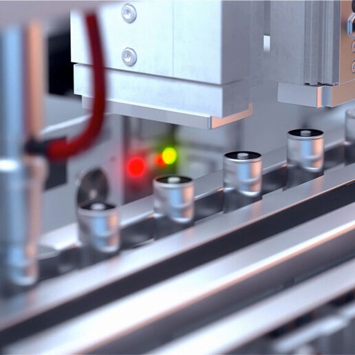 Rendering of battery manufacturing process.