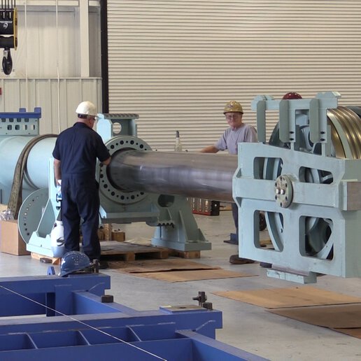 Employees at Jered (then PaR Marine) work on a project at the facility in Brunswick.
