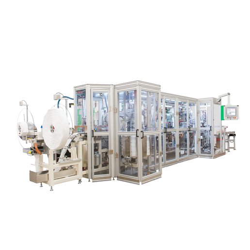 automated medical device packaging machine