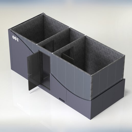 Diagram of COMFIRE modular panel system.