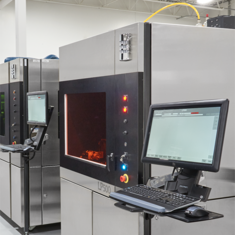 Multiple PAR laser platforms sitting in the PAR R&D laboratory.
