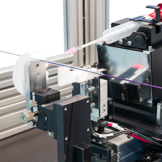 catheter assembly on medical cloth