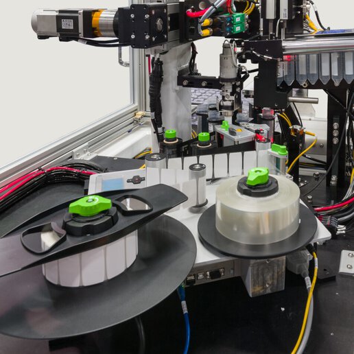 automated tube labeling system