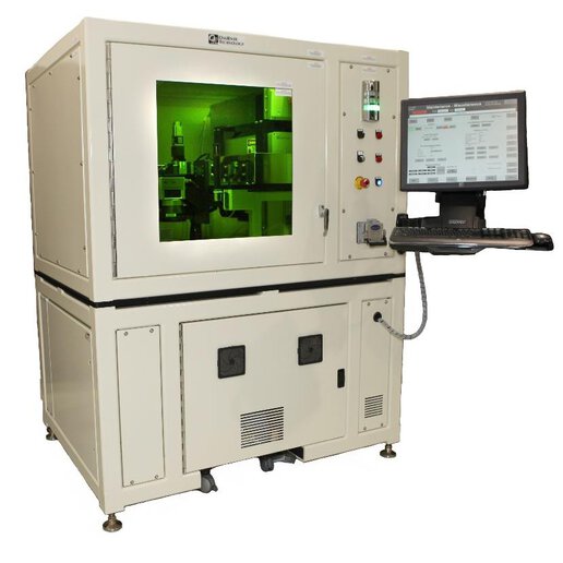 Full image of decontamination and ablation system including the cabinet and console.